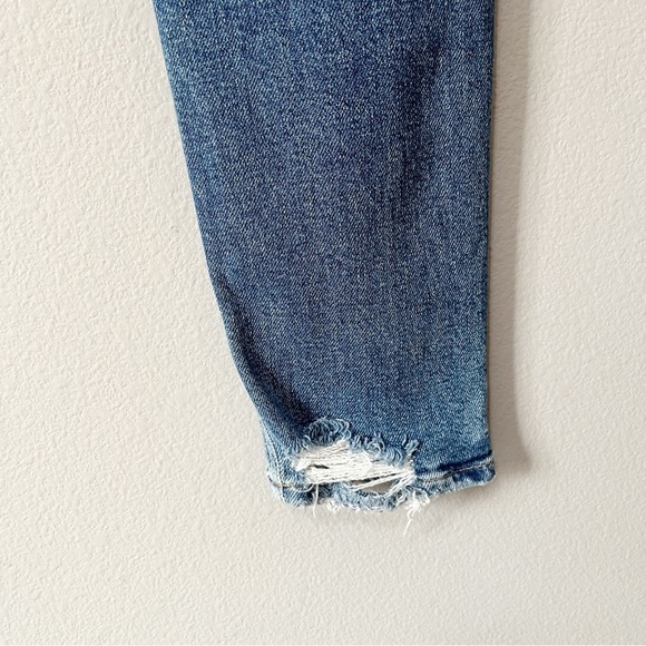 AGOLDE Nico High Rise Slim Foot Jean Straight Leg Betray Wash Size 25 Distressed - Picture 9 of 14